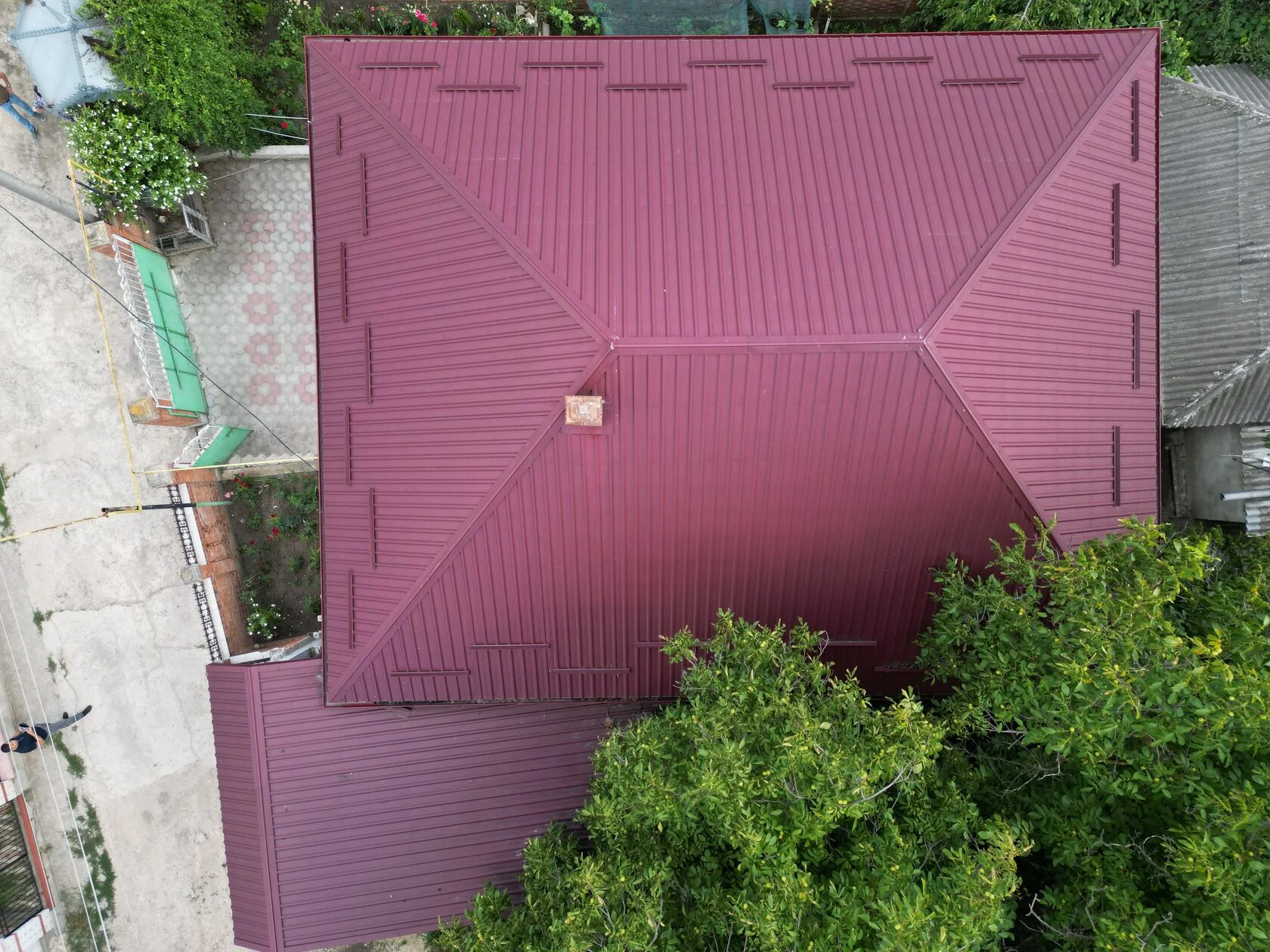 Acoperiș din tablă cutată