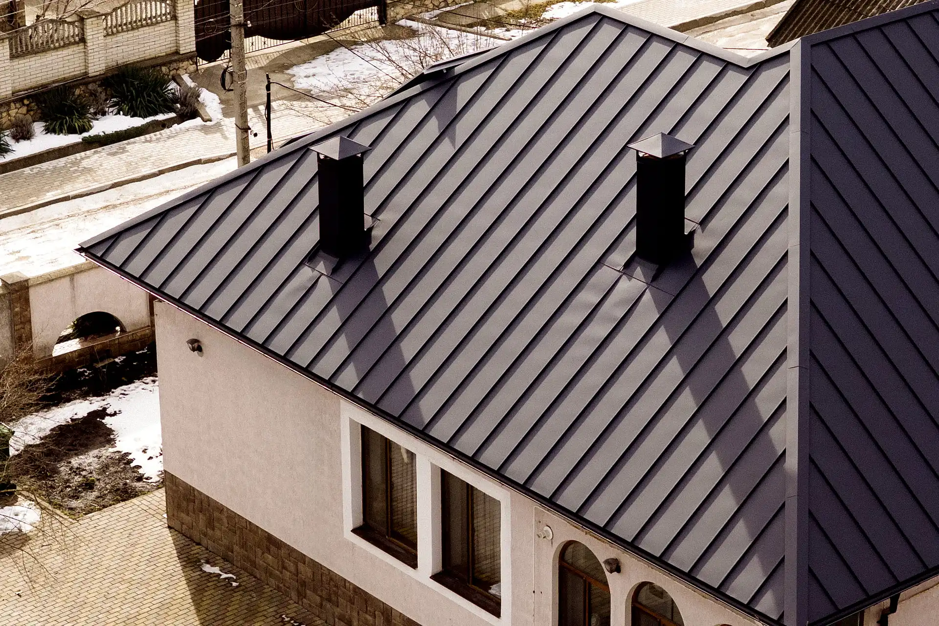 Кровля из клик-фальца