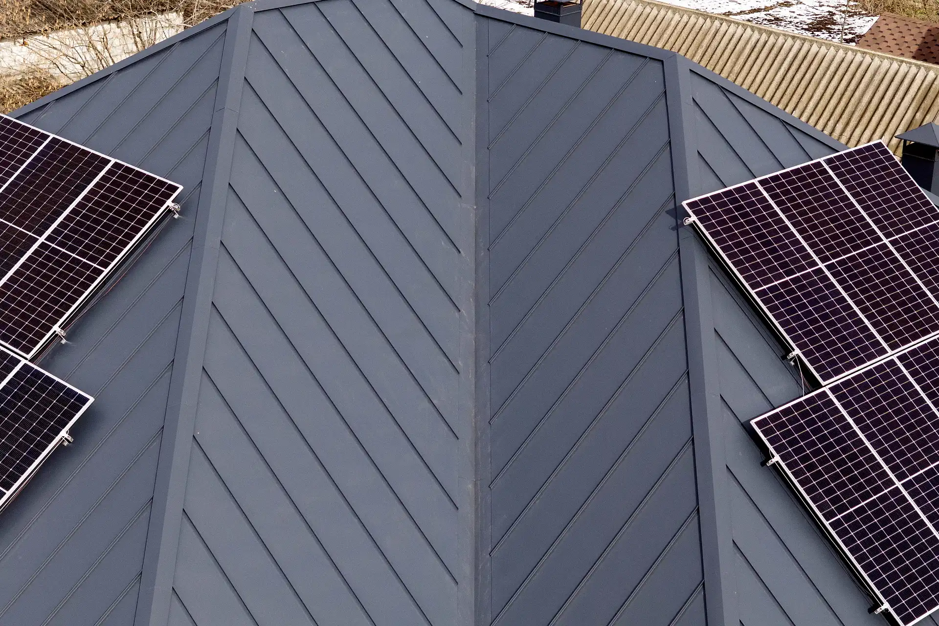 Кровля из клик-фальца