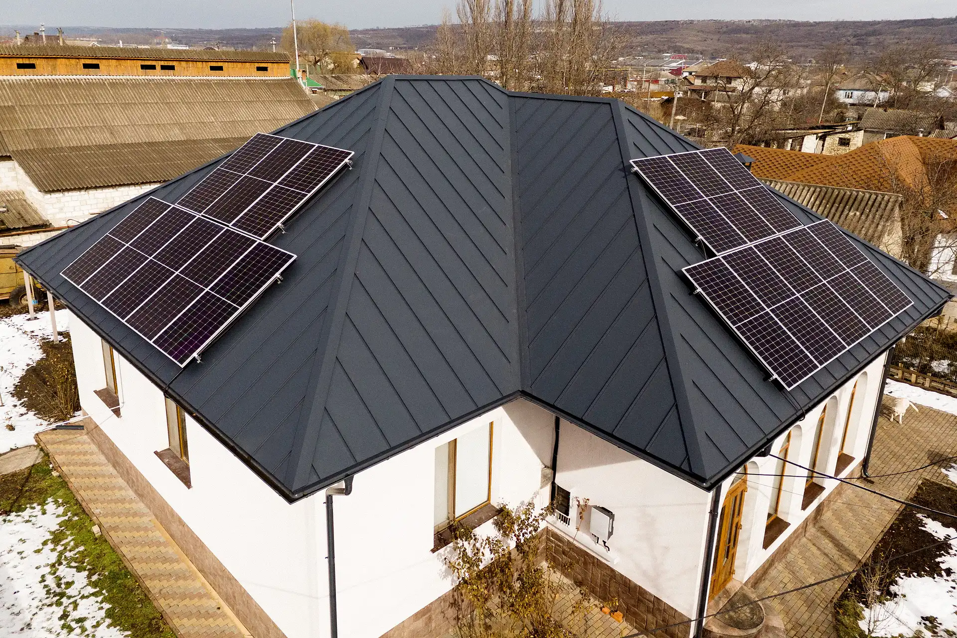 Кровля из клик-фальца