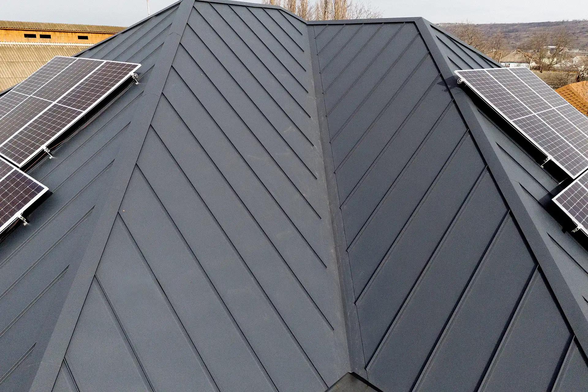 Кровля из клик-фальца