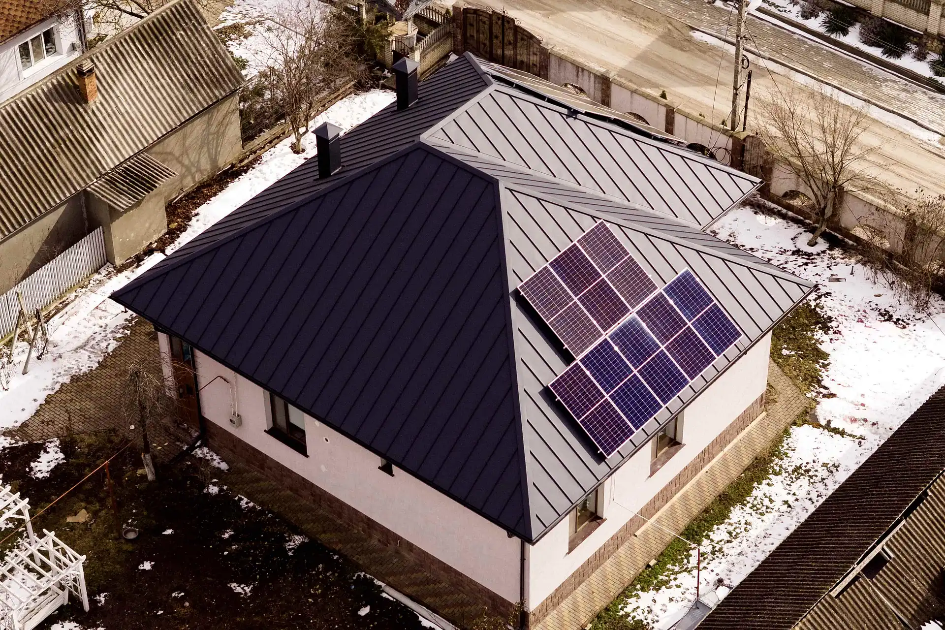 Кровля из клик-фальца