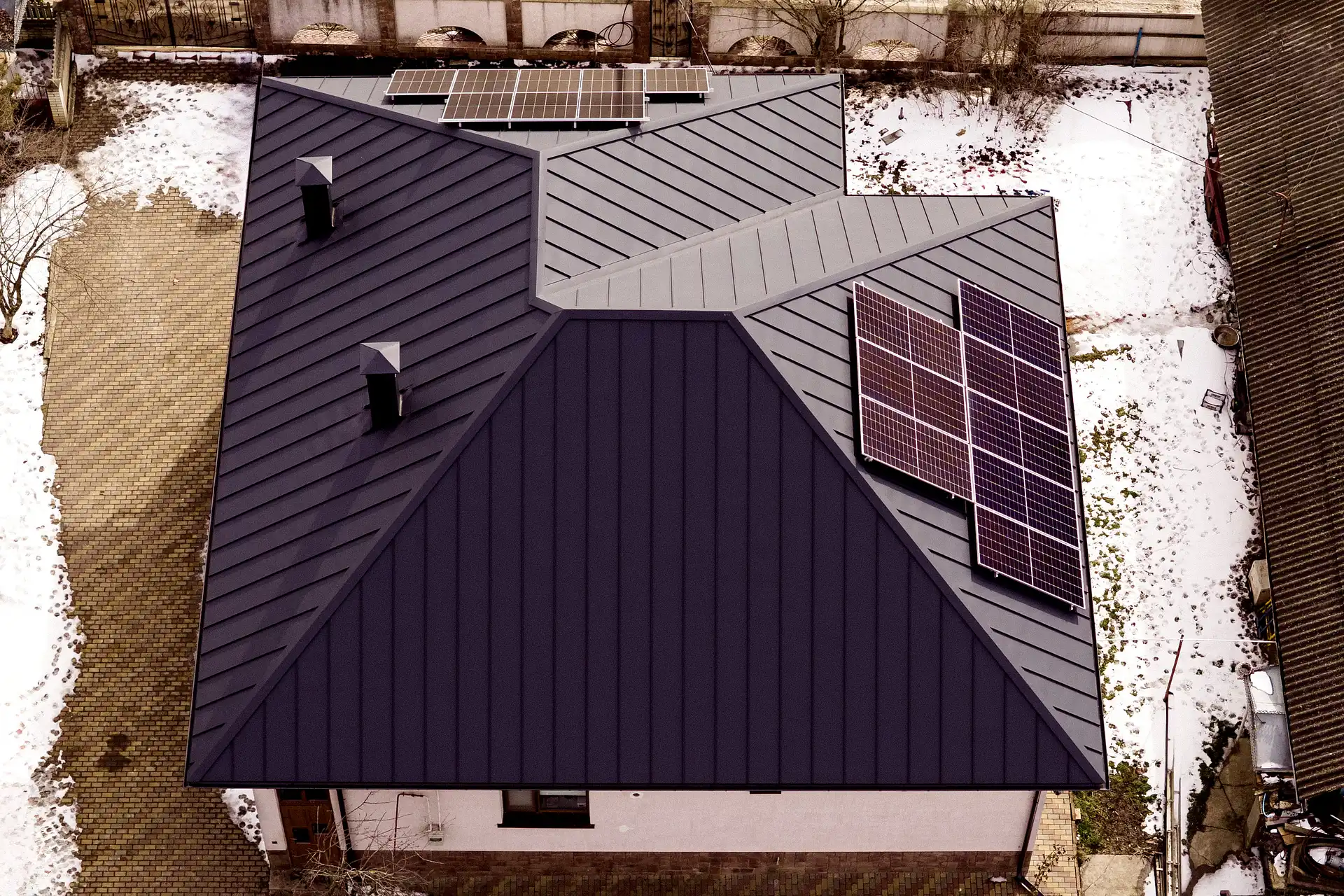 Кровля из клик-фальца