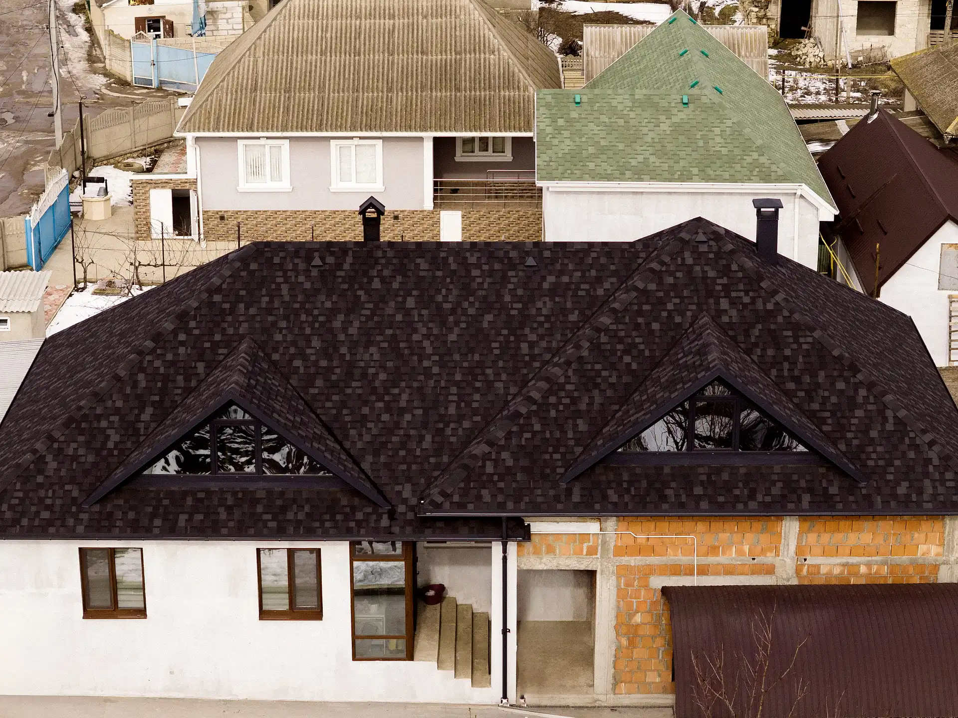 Кровля из битумной черепицы