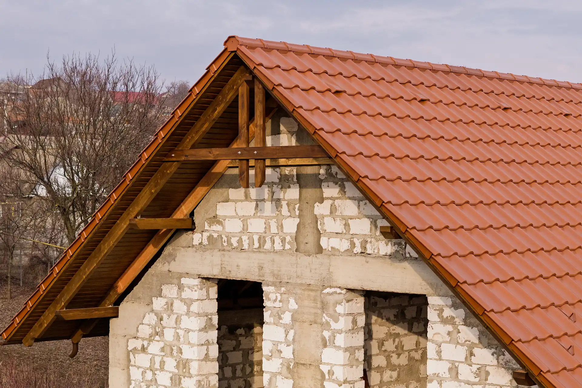 Кровля из керамической черепицы