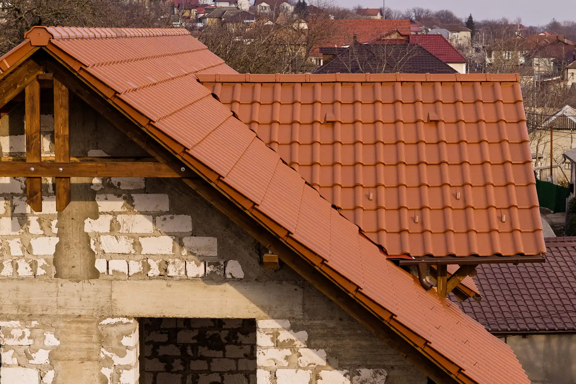 Кровля из керамической черепицы