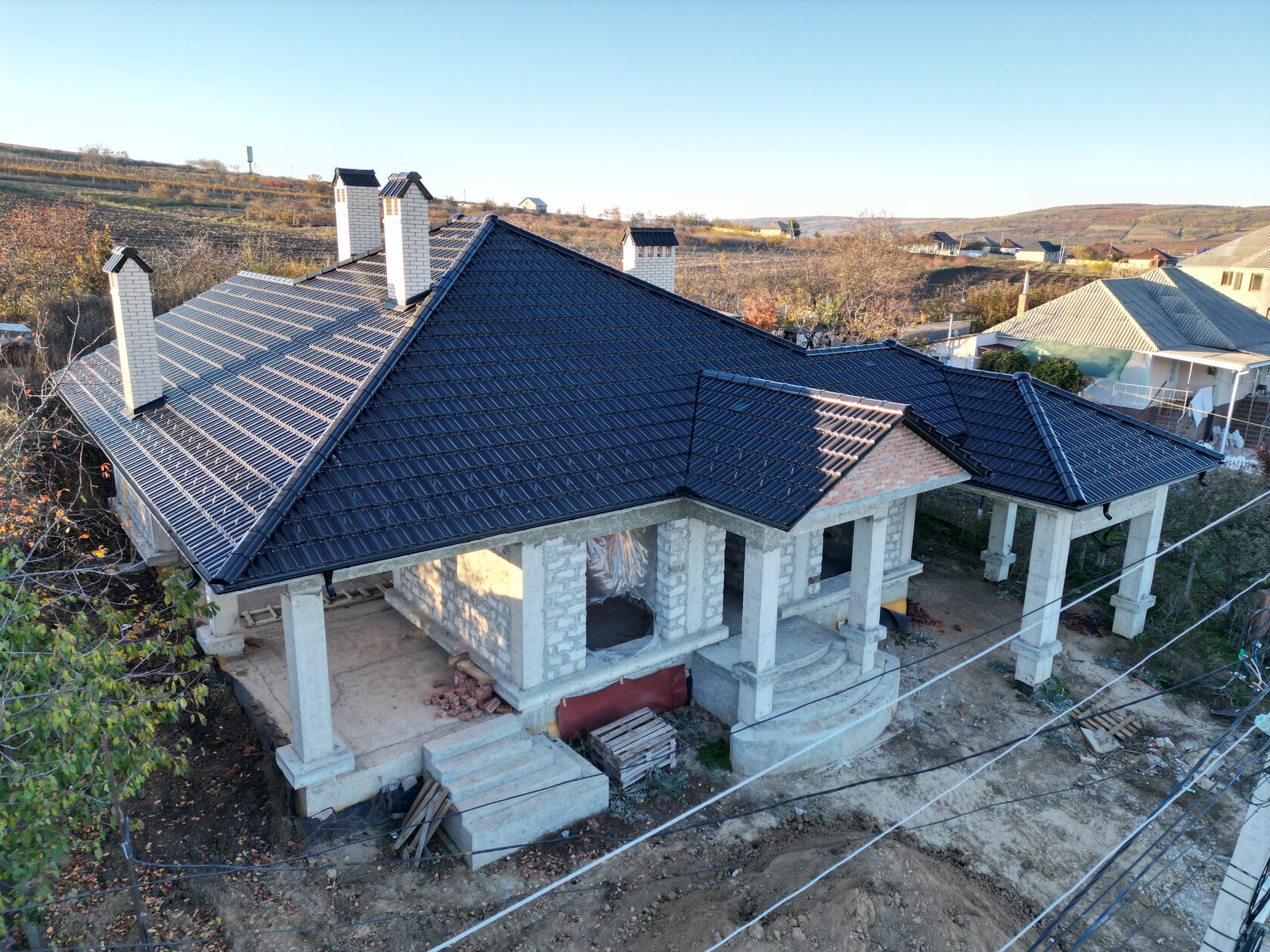 Țiglă ceramică, Creaton, Rapido, Negru luci, Ruseștii Noi, Ialoveni