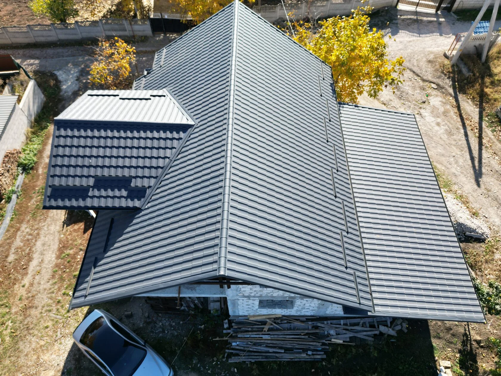 Țiglă metalică, Arctica, SSAB Suedia, RAL 7016, Sociteni, Ialoveni