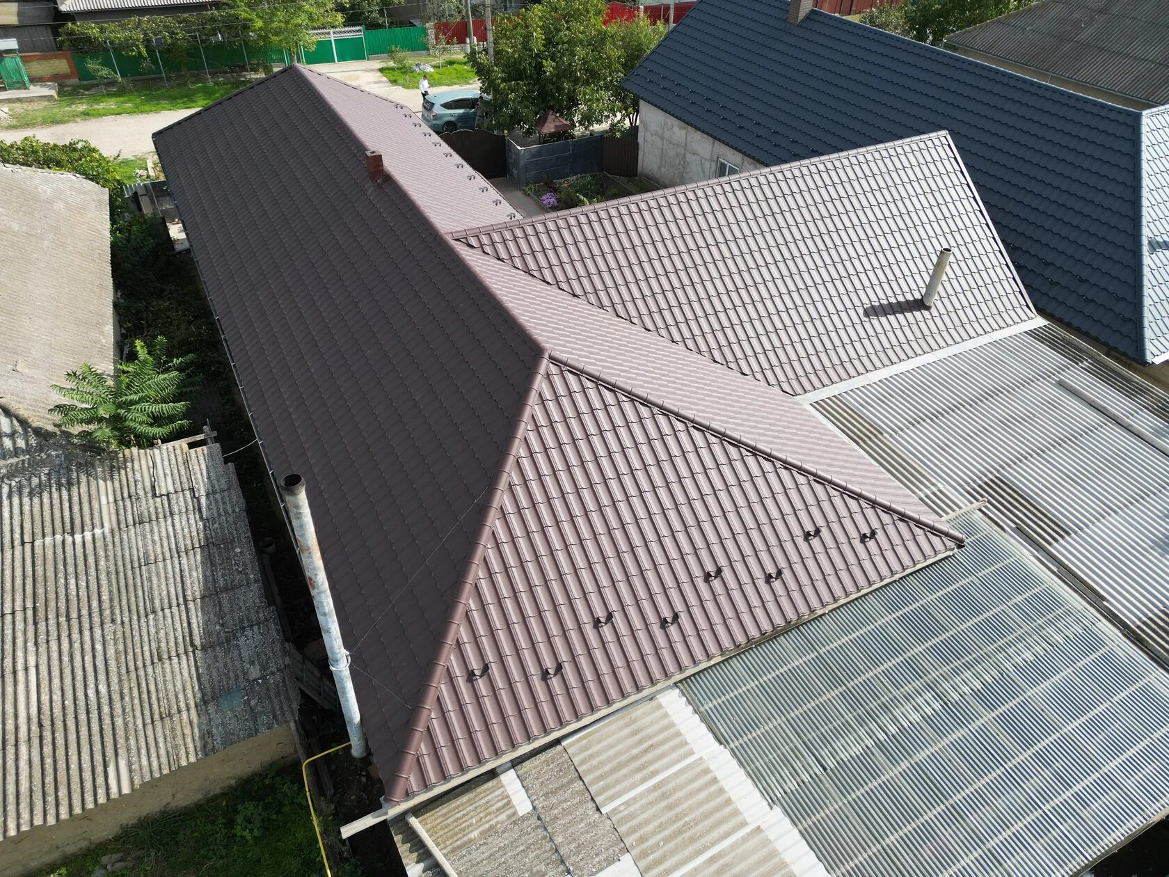 Țiglă metalică, Arctica SSAB, RAL 8017, Congaz, Găgăuzia