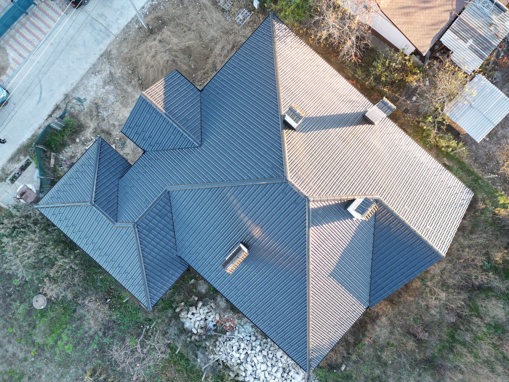 Țiglă ceramică, Creaton, Rapido, Negru luci, Ruseștii Noi, Ialoveni