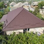 Металлочерепица Arctica, Korea V-Matt, RAL 8017, Хырбовэц, Новые Анены