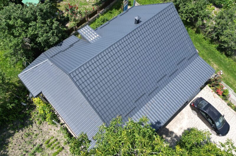 Țiglă metalică, Arctica, SSAB, RAL 7016, Tătărești, Strășeni