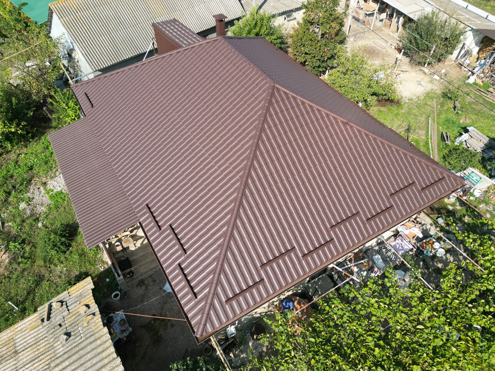 Țiglă metalică, Arctica, Coreea V-Matt, RAL – 8017, Hîrbovăț, Anenii Noi