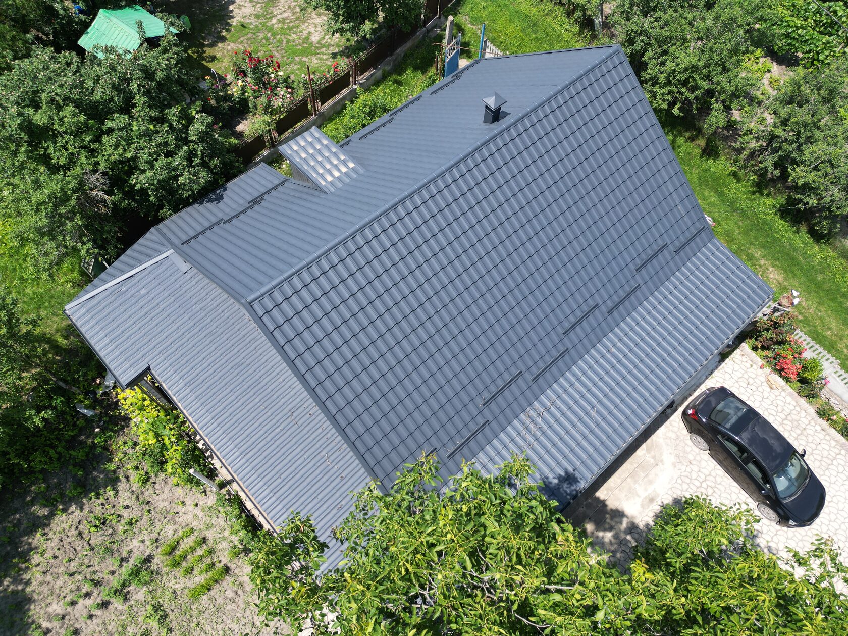 Țiglă metalică, Arctica, SSAB, RAL 7016, Tătărești, Strășeni