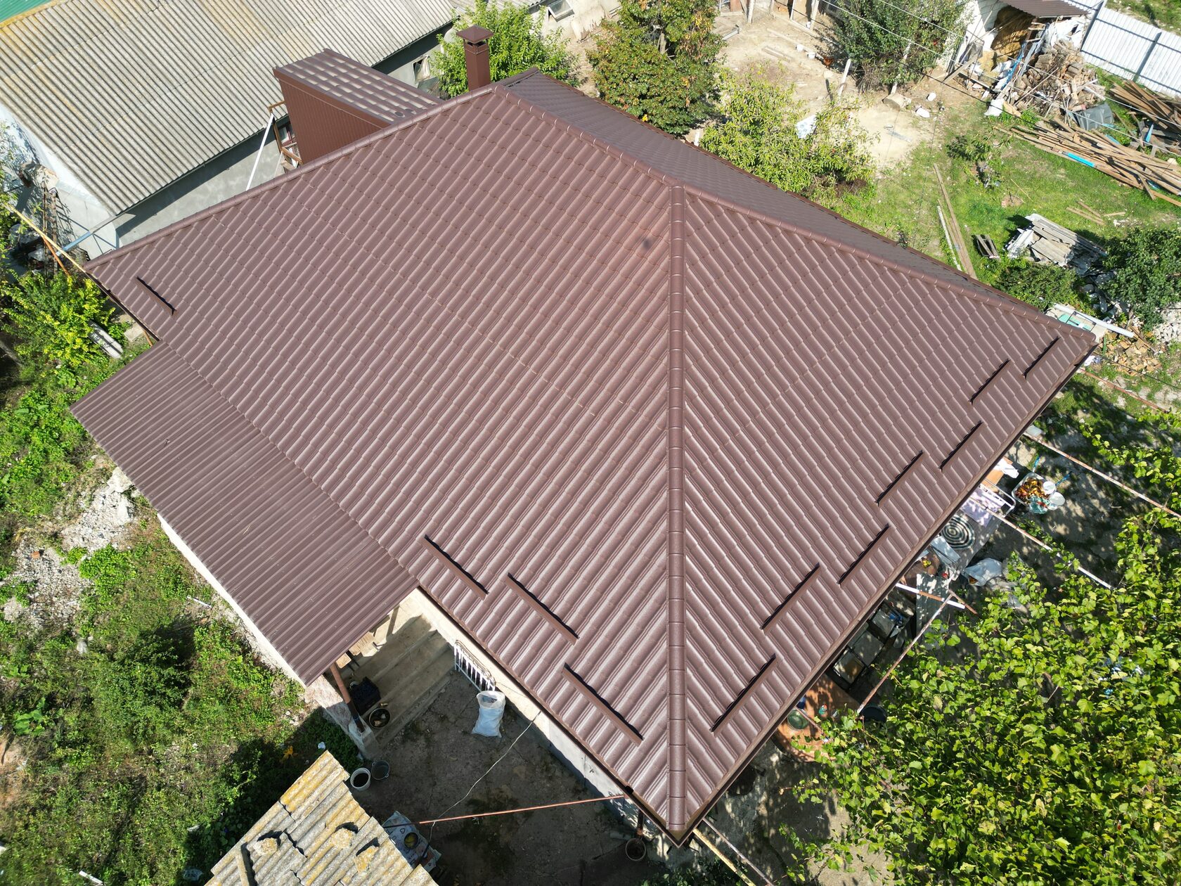 Țiglă metalică, Arctica, Coreea V-Matt, RAL – 8017, Hîrbovăț, Anenii Noi