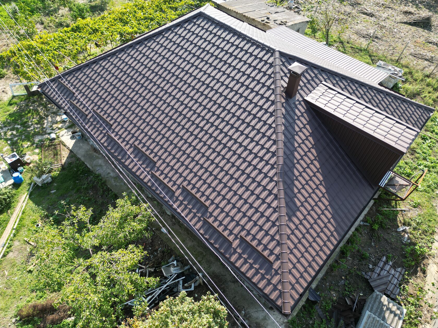 Țiglă metalică, Arctica, Coreea V-Matt, RAL – 8017, Hîrbovăț, Anenii Noi