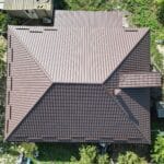 Металлочерепица Arctica, Korea V-Matt, RAL 8017, Хырбовэц, Новые Анены
