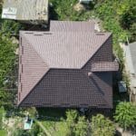 Металлочерепица Arctica, Korea V-Matt, RAL 8017, Хырбовэц, Новые Анены