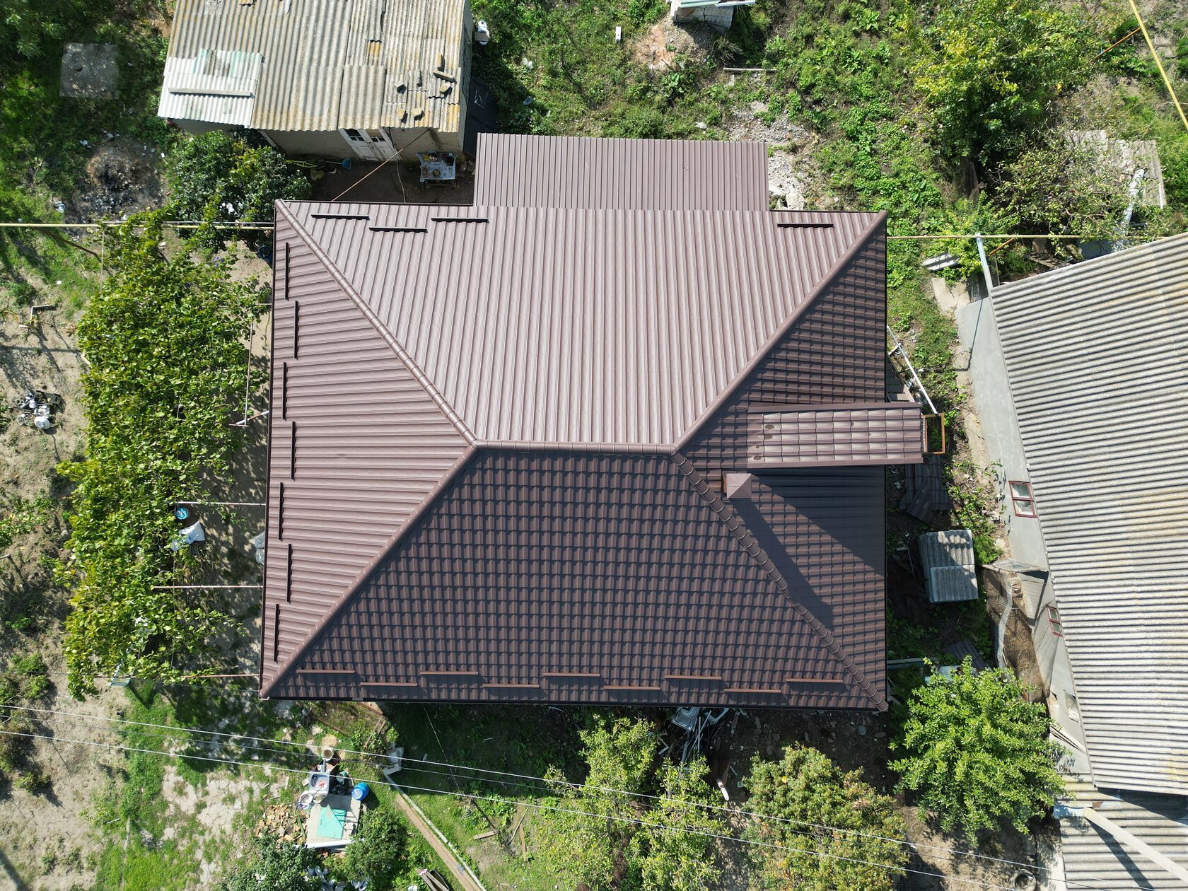 Țiglă metalică, Arctica, Coreea V-Matt, RAL – 8017, Hîrbovăț, Anenii Noi