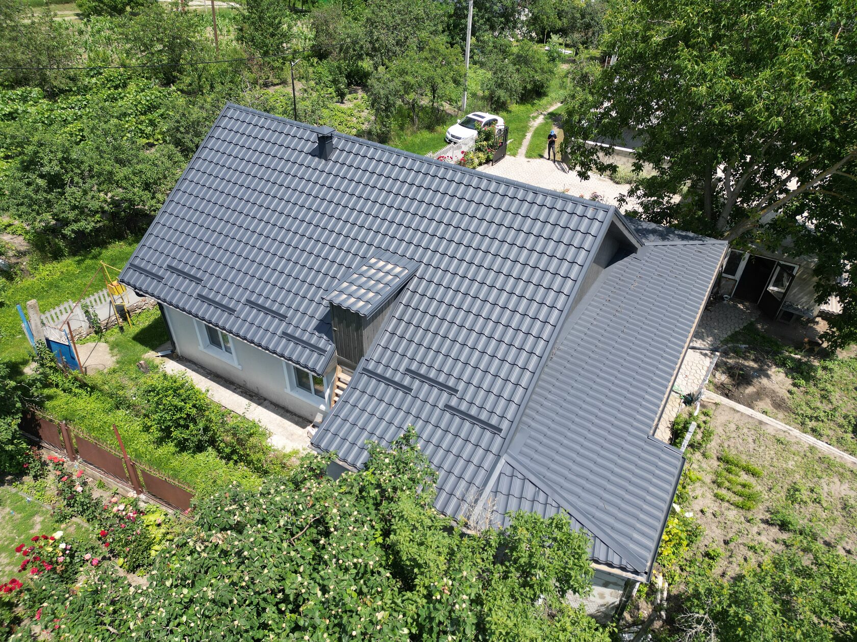 Țiglă metalică, Arctica, SSAB, RAL 7016, Tătărești, Strășeni