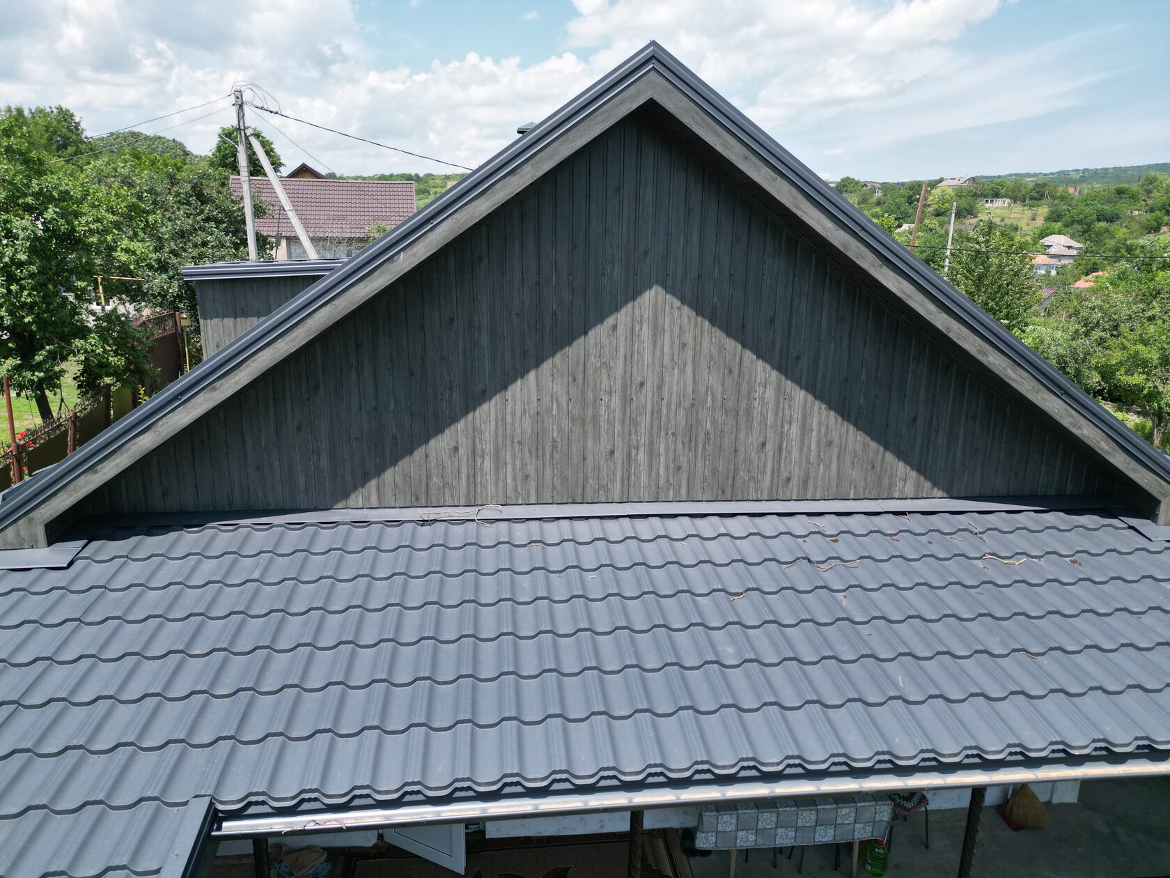 Țiglă metalică, Arctica, SSAB, RAL 7016, Tătărești, Strășeni