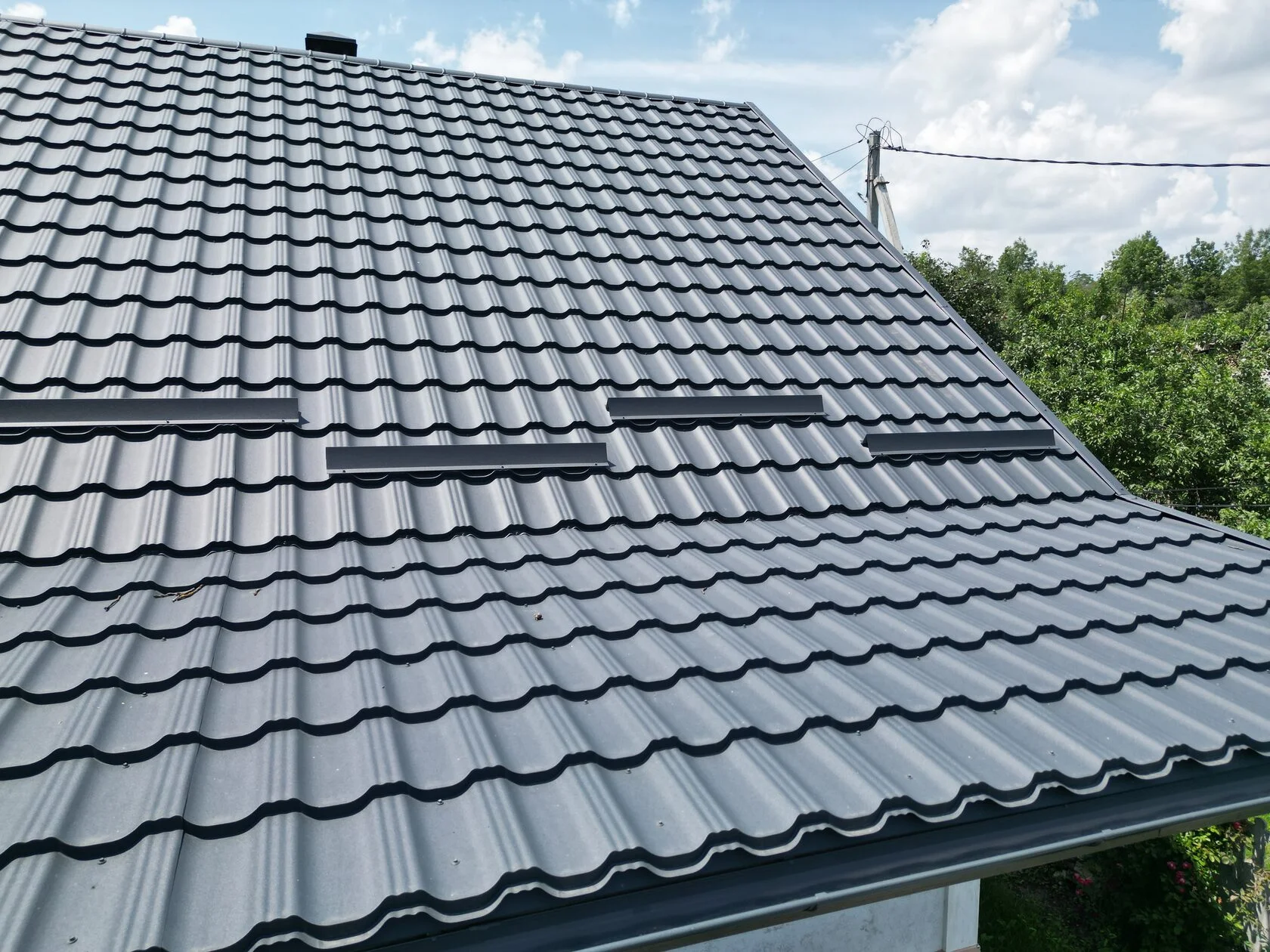 Țiglă metalică, Arctica, SSAB, RAL 7016, Tătărești, Strășeni