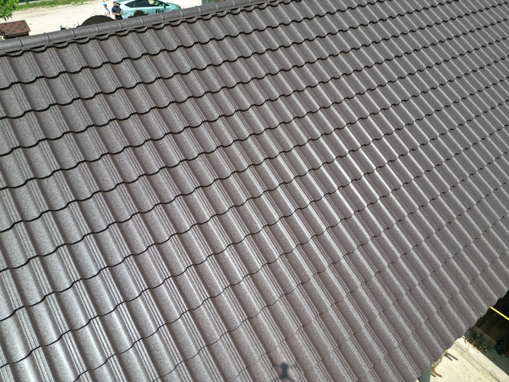 Țiglă metalică, Arctica, Coreea V-Matt, RAL 8019, Congaz, Găgăuzia