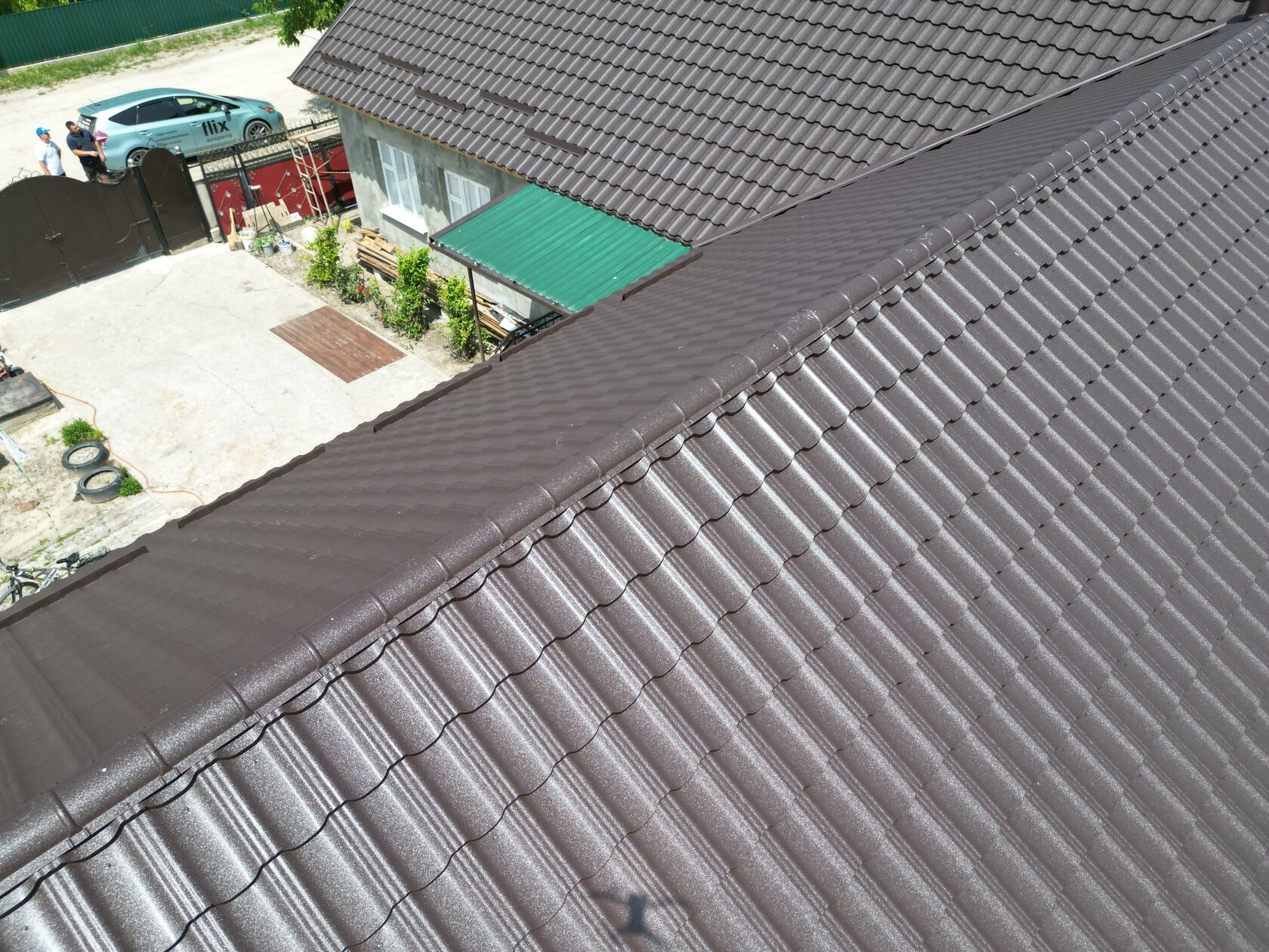 Țiglă metalică, Arctica, Coreea V-Matt, RAL 8019, Congaz, Găgăuzia