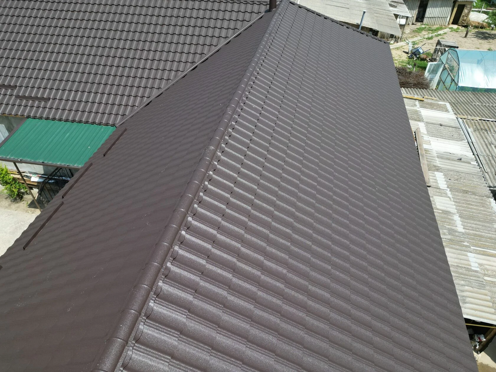 Țiglă metalică, Arctica, Coreea V-Matt, RAL 8019, Congaz, Găgăuzia