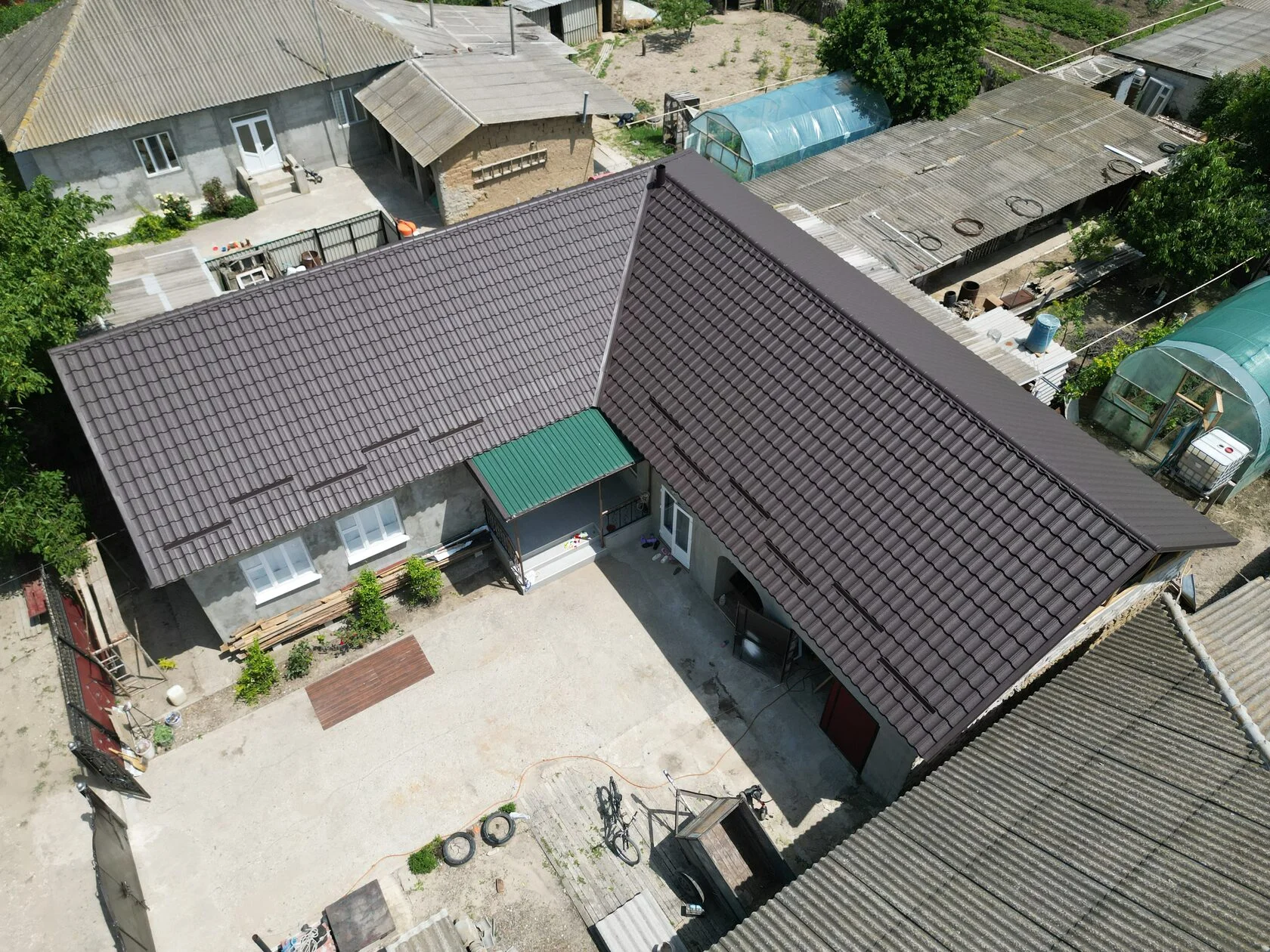 Țiglă metalică, Arctica, Coreea V-Matt, RAL 8019, Congaz, Găgăuzia