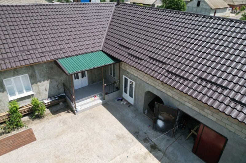 Металлочерепица Arctica, Korea V-Matt, RAL 8019, Конгаз, Гагаузия.