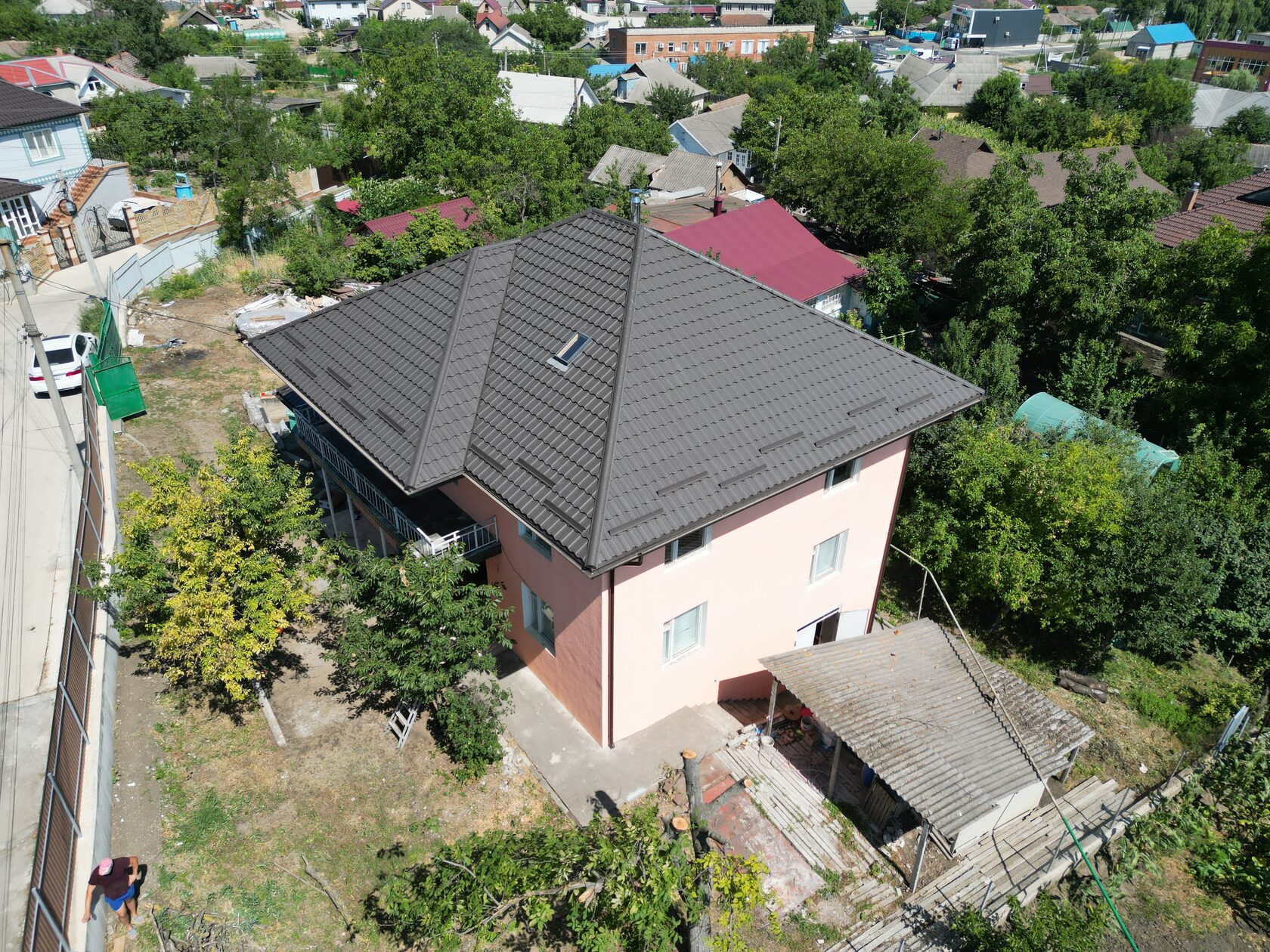 Țiglă metalică, SSAB, RAL – 8019, Costești, Ialoveni