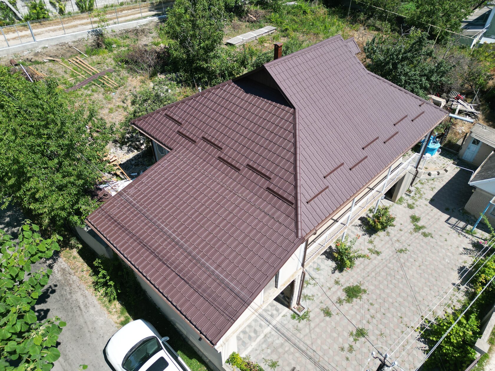 Țiglă metalică, Nordica, SSAB, RAL 8017, Costești, Ialoveni