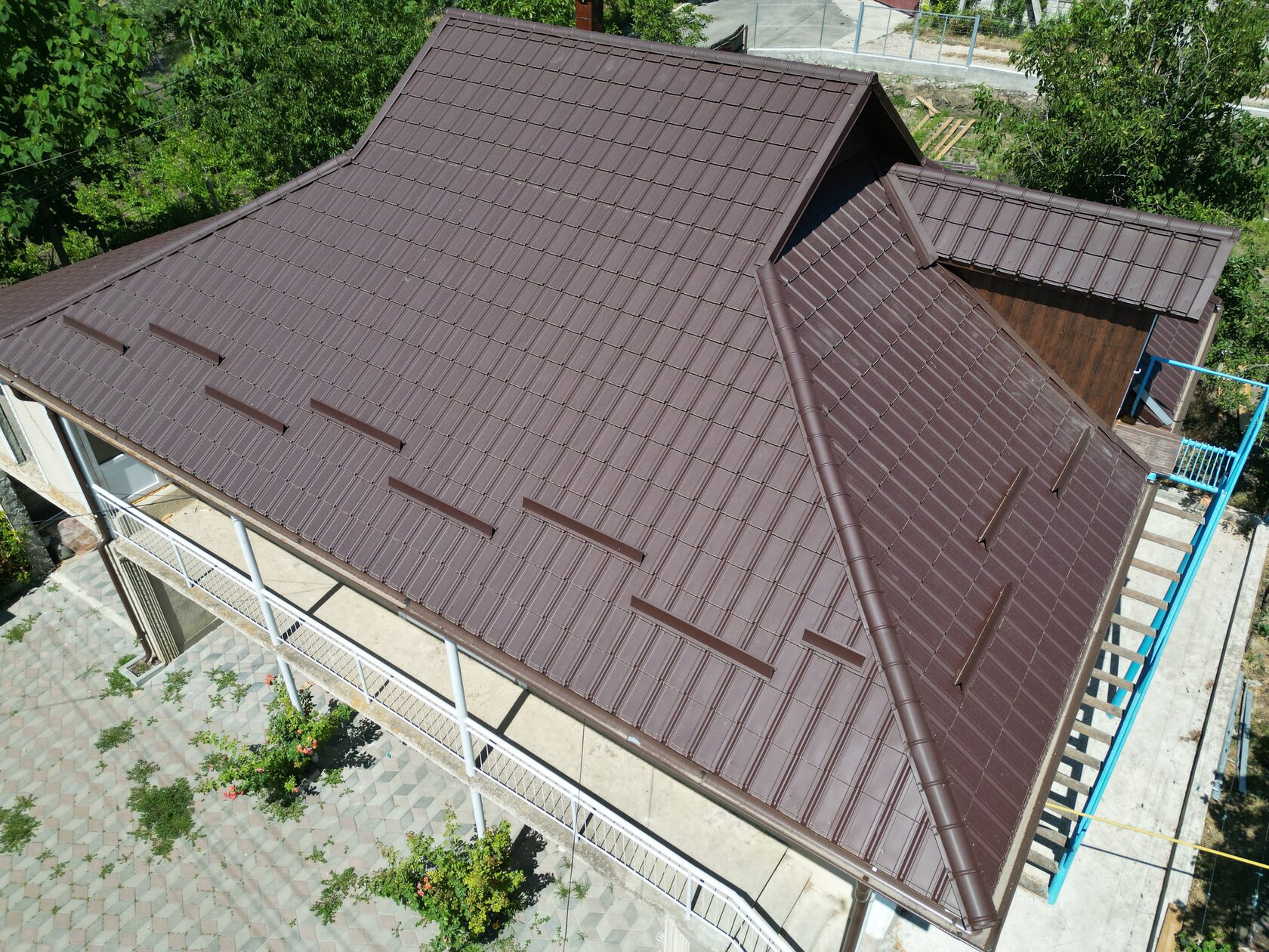 Țiglă metalică, Nordica, SSAB, RAL 8017, Costești, Ialoveni