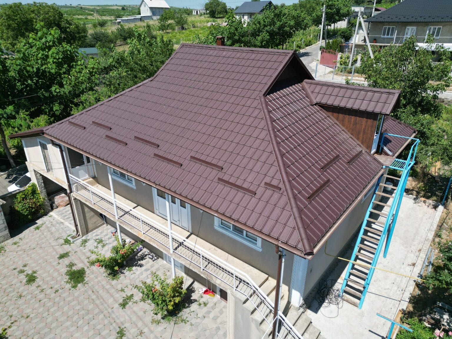 Țiglă metalică, Nordica, SSAB, RAL 8017, Costești, Ialoveni