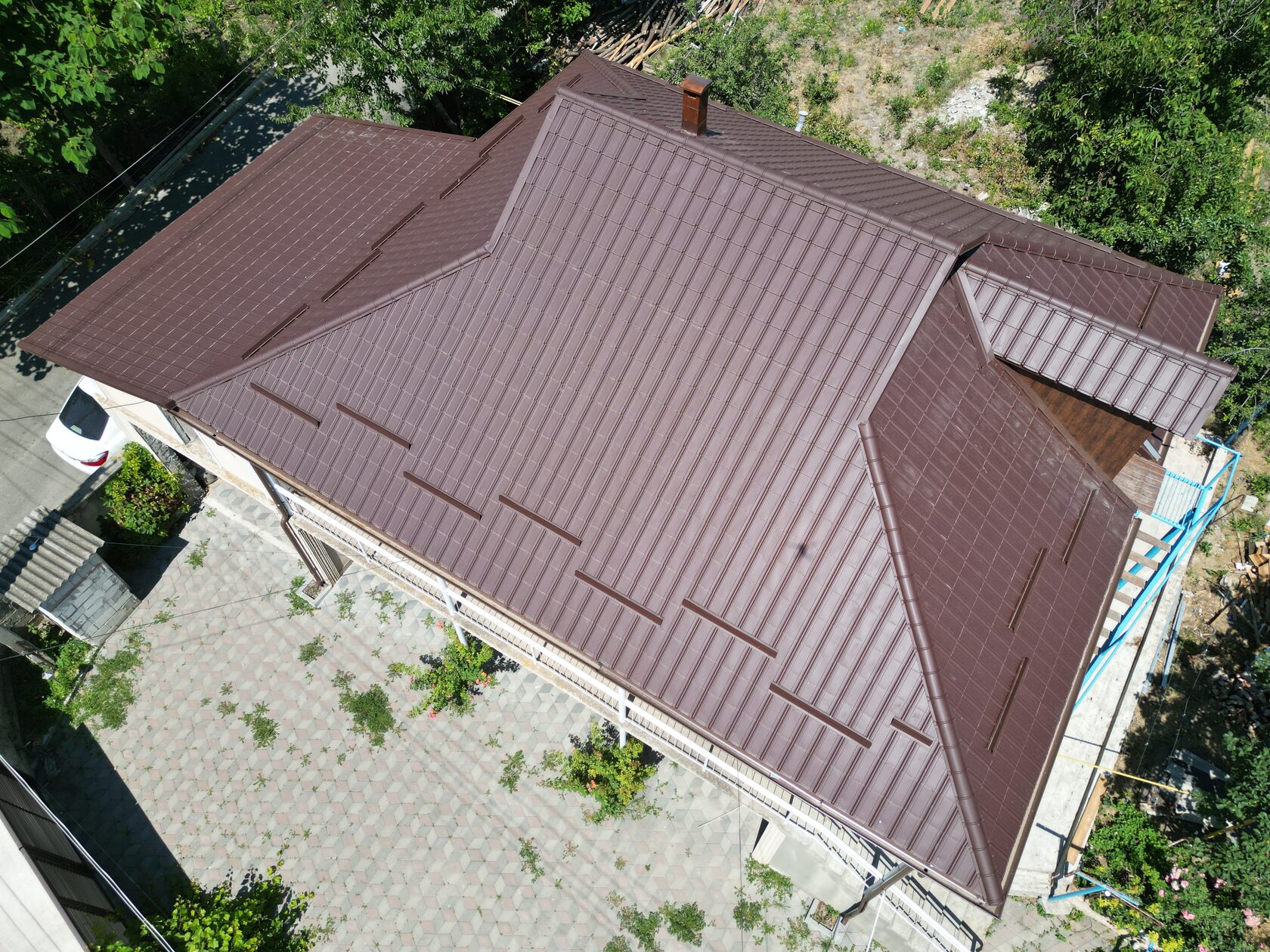 Țiglă metalică, Nordica, SSAB, RAL 8017, Costești, Ialoveni