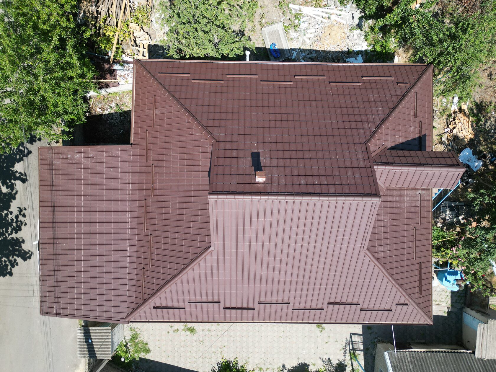 Țiglă metalică, Nordica, SSAB, RAL 8017, Costești, Ialoveni