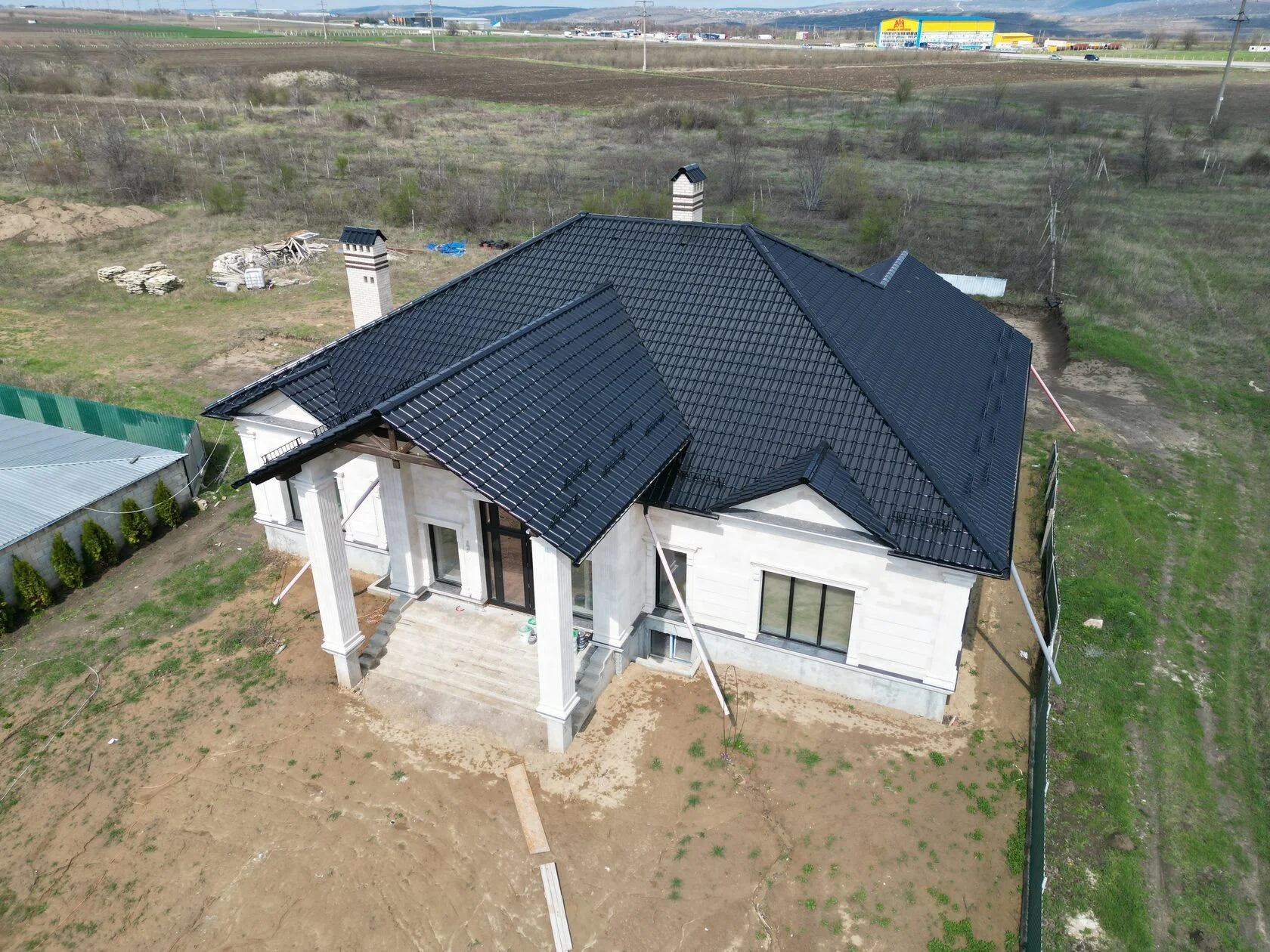 Керамическая черепица, Creaton Futura, Negru Noblesse, Кожушна, Страшены