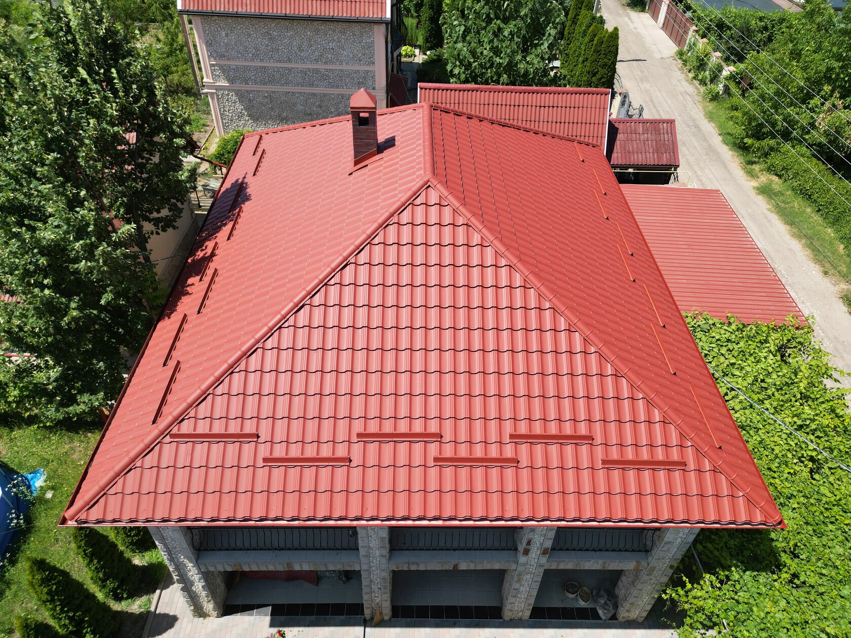 Țiglă metalică, Arctica, SSAB, RAL 3009, Chetrosu, Anenii-Noi