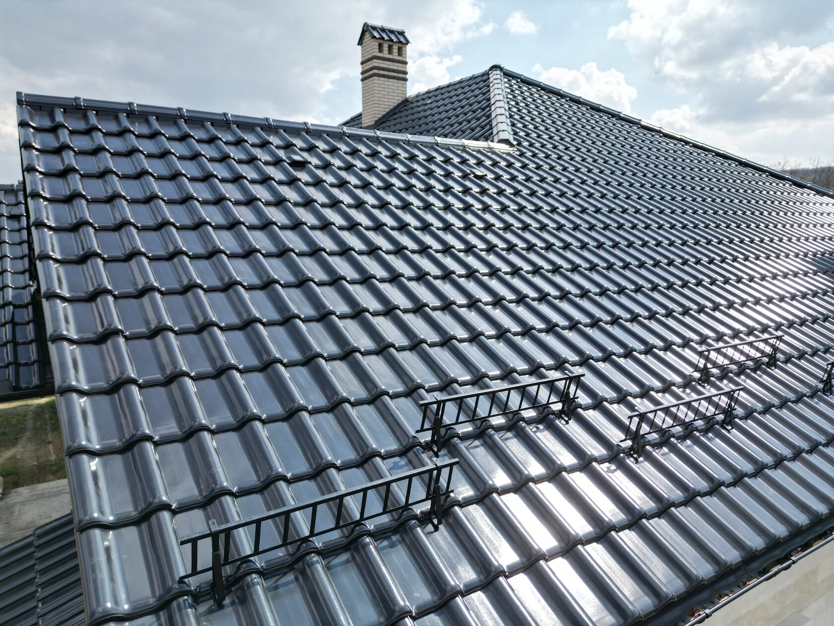 Керамическая черепица, Creaton Futura, Negru Noblesse, Кожушна, Страшены