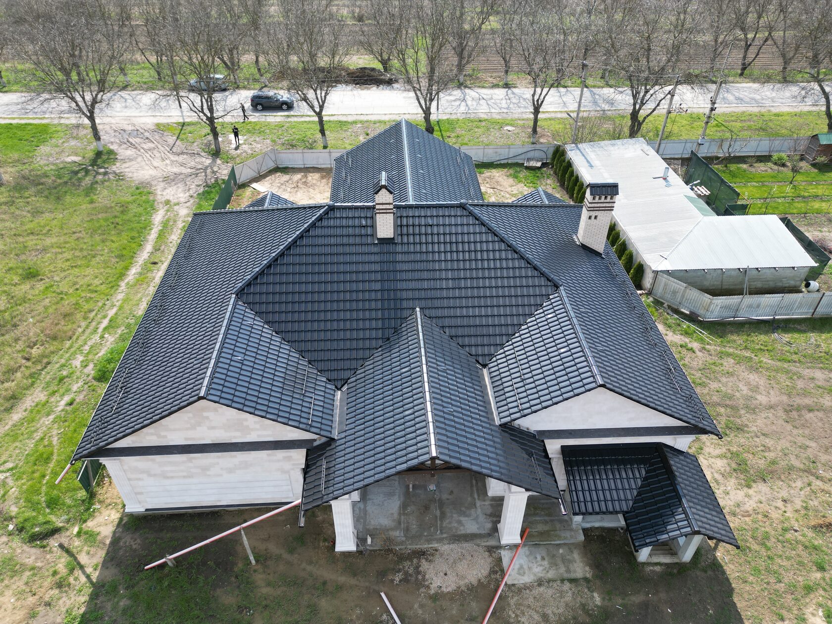 Керамическая черепица, Creaton Futura, Negru Noblesse, Кожушна, Страшены