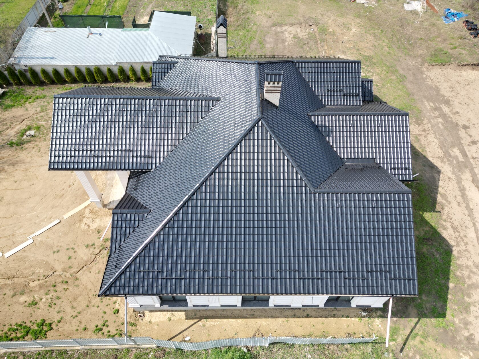 Керамическая черепица, Creaton Futura, Negru Noblesse, Кожушна, Страшены