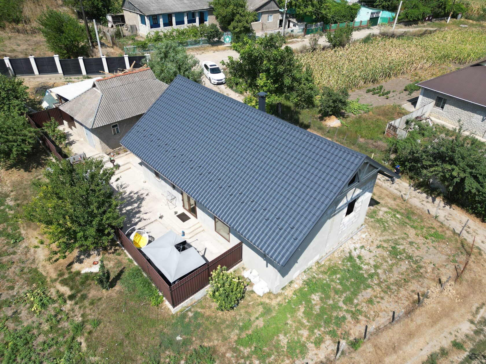 Țiglă metalică, Arctica, SSAB RAL 7016, Căinari, Căușeni