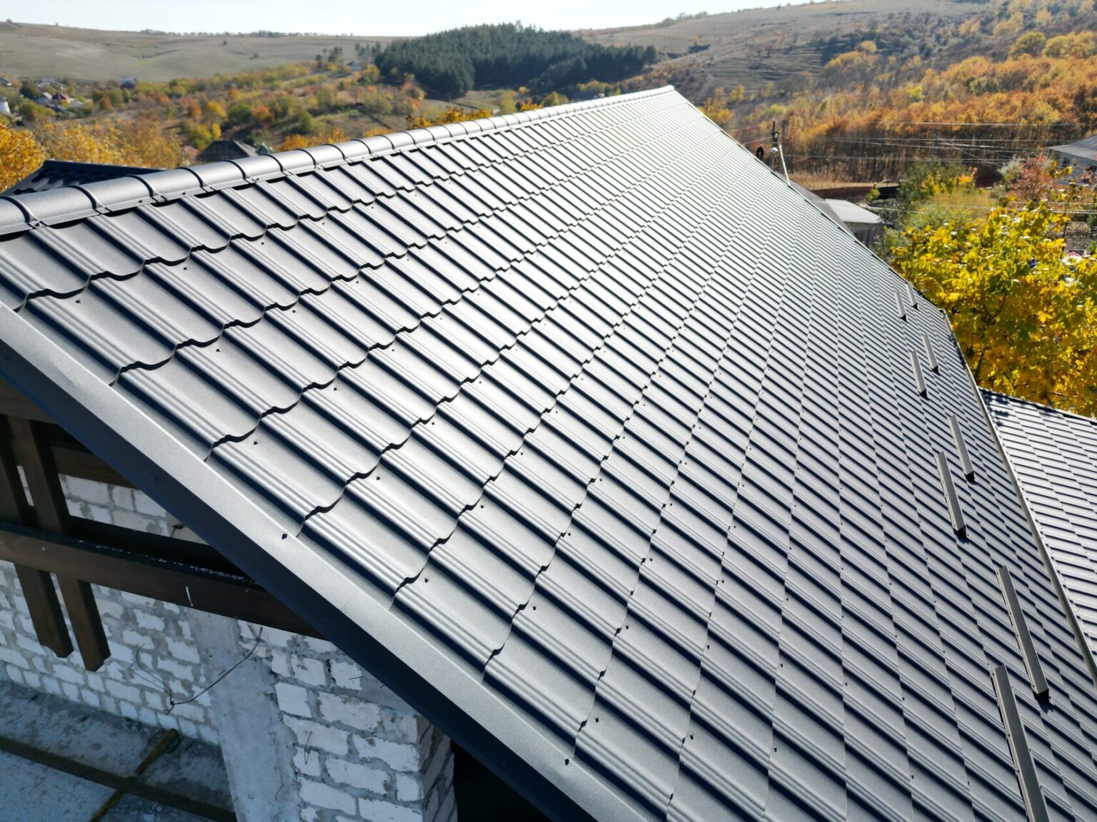 Țiglă metalică, Arctica, SSAB Suedia, RAL 7016, Sociteni, Ialoveni