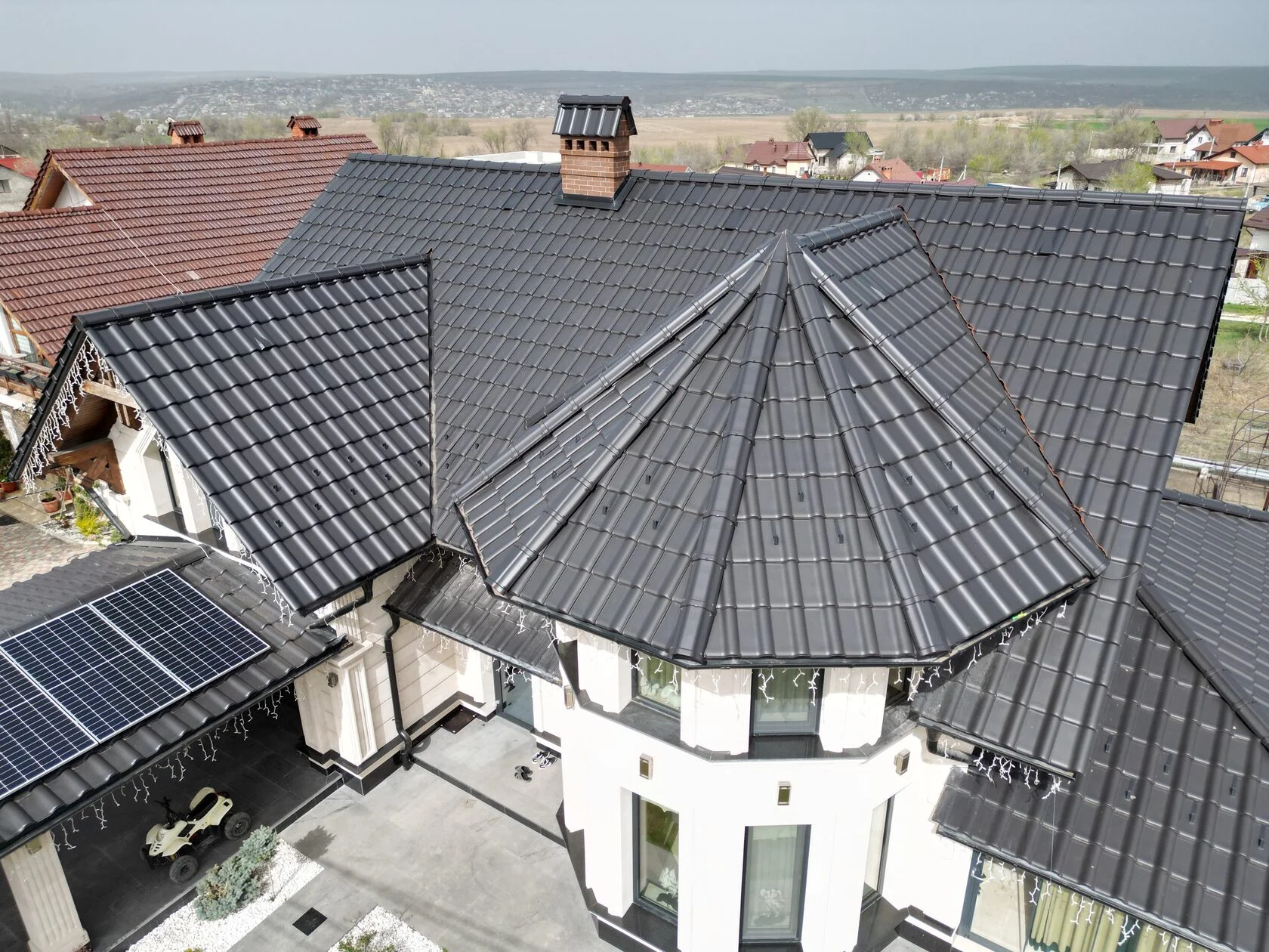 Țiglă ceramică, Creaton, Balance, Negru mat, Sîngera