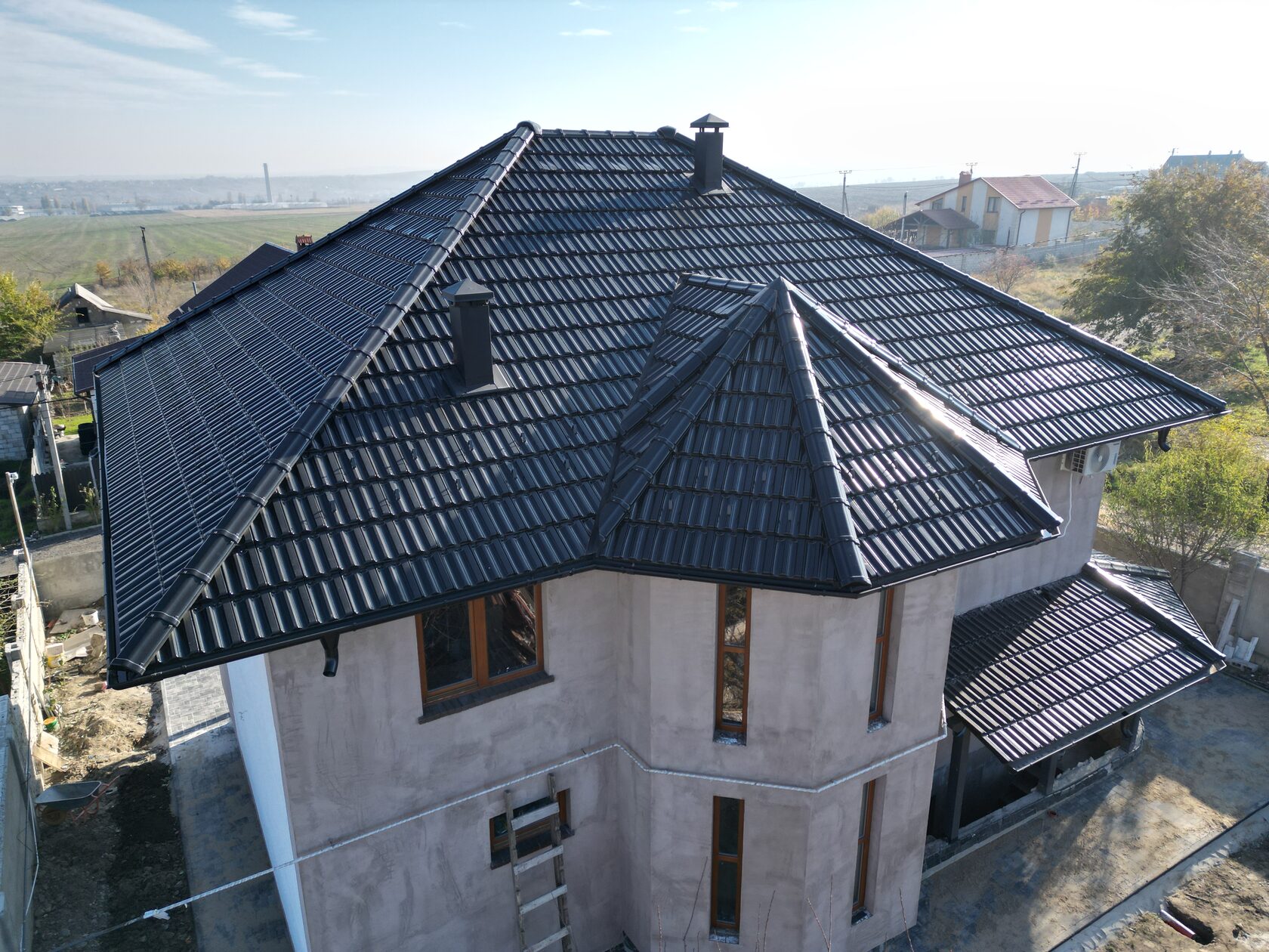 Țiglă ceramică, Creaton, Rapido Negru luci
