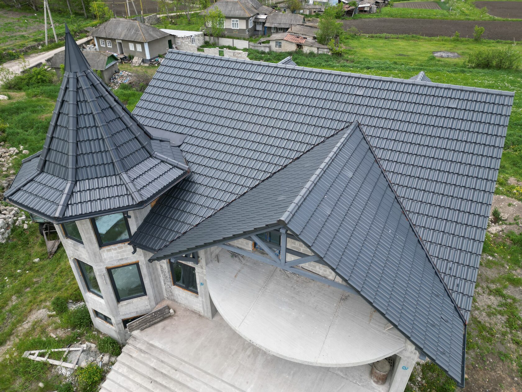 Țiglă ceramică, Creaton, Rapido ardezie, Corjeuți, Briceni