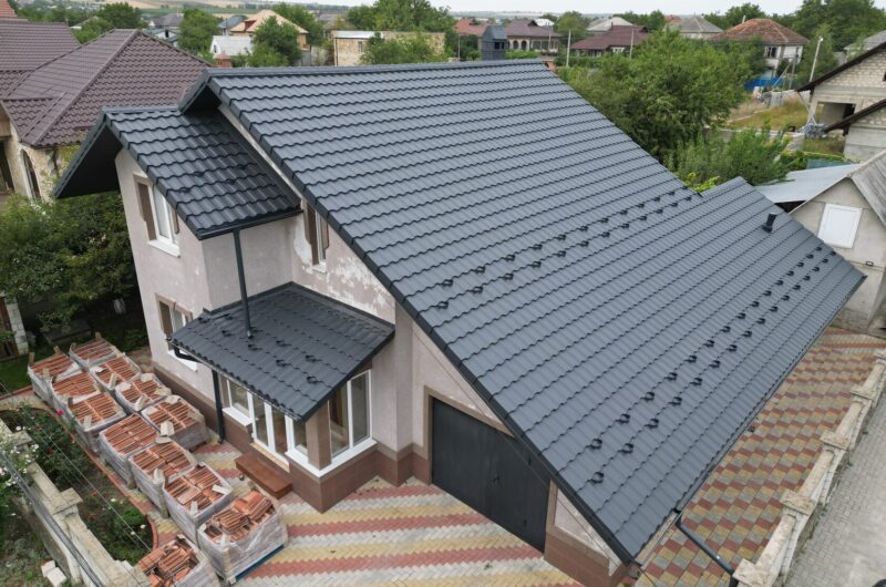 Țiglă metalică, Arctica, RAL 7024, Măgdăcești, Criuleni