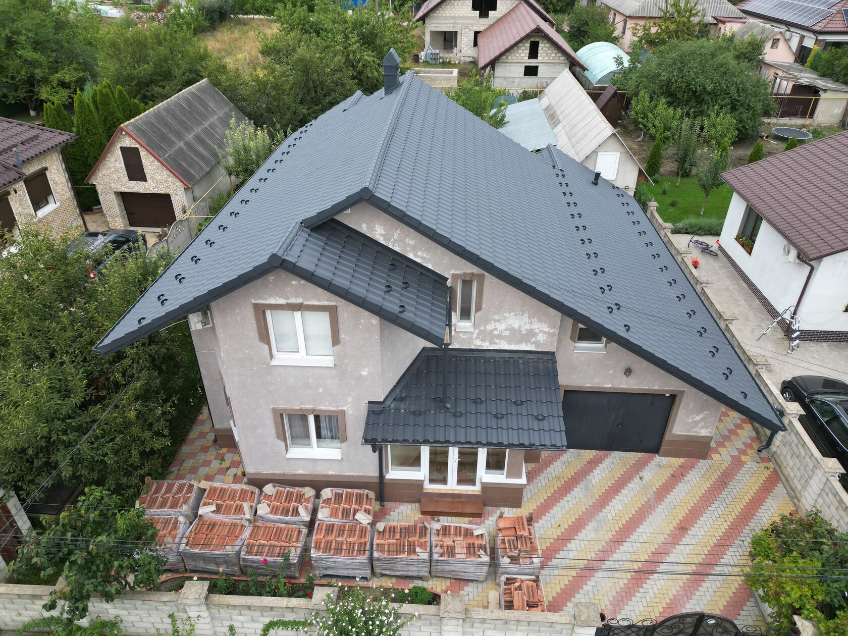 Țiglă metalică, Arctica, RAL 7024, Măgdăcești, Criuleni