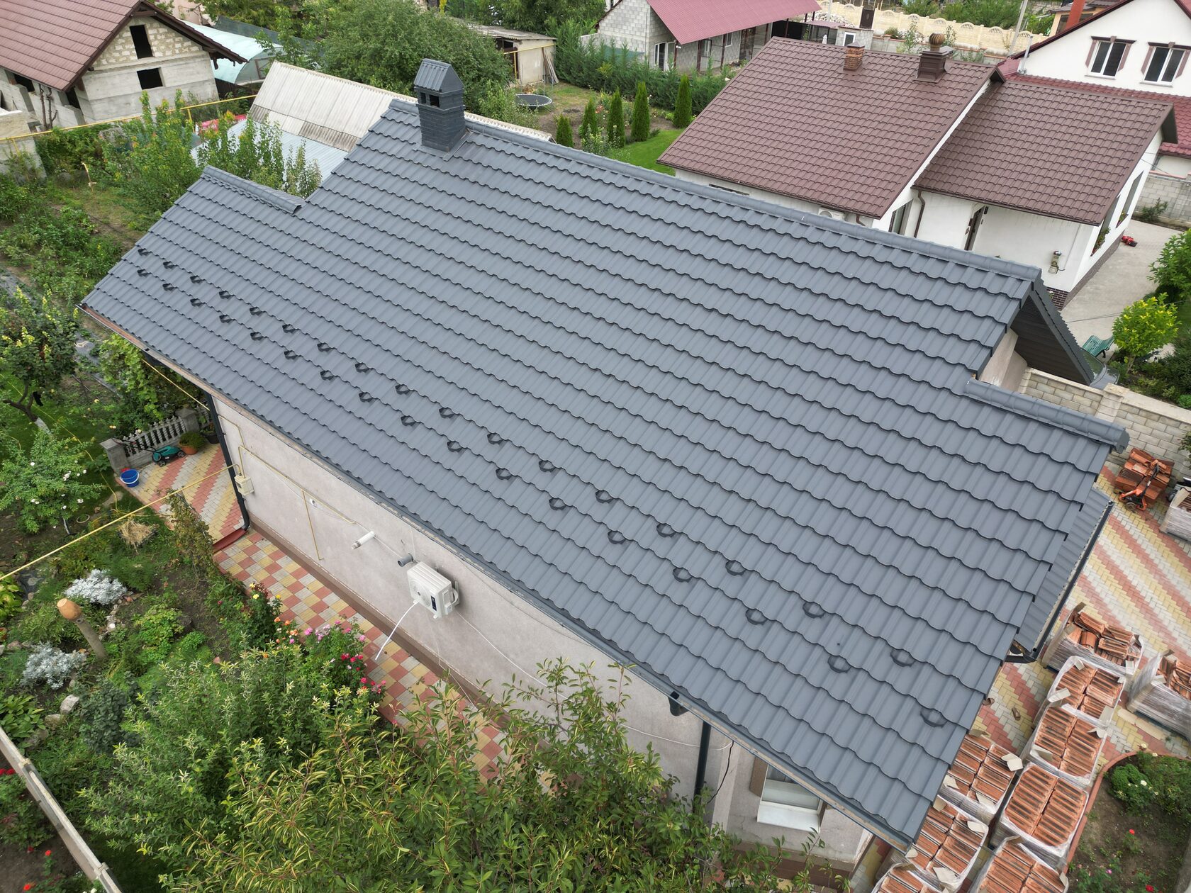 Țiglă metalică, Arctica, RAL 7024, Măgdăcești, Criuleni